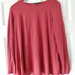 Eileen Fisher Long Sleeve Top Size XS Viscose minimalist